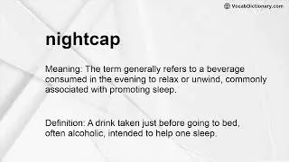 nightcap Meaning