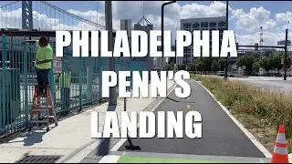 Walking Philadelphia Penn's Landing 3.3 Miles Trail Rivers Casino Penn Treaty Park to South Philly