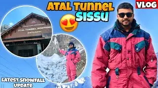😍Atal Tunnel and Sissu Water Fall Trip Vlog❄ | Manali Snow Fall Update #manali #vlog