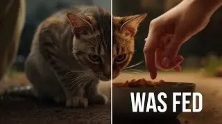 Fed a Hungry Sad Cat After a Failed Hunt 😿 | Heartwarming Cat Moment 