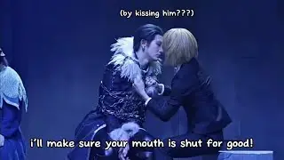 kurapika almost kisses chrollo | hunter x hunter stage play