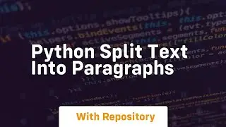 python split text into paragraphs