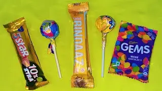 Asmr Cadbury Gems Vs Chupachups Lollipops 5Star Candy Cutting Unboxing 📦# Sonisingh024