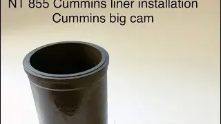 Cummins USA diesel engine wet sleeve / liner fitting without special tools Cummins big cam engine