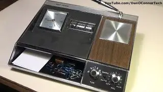 1960's Abbott Executive Desk Clock Radio Set