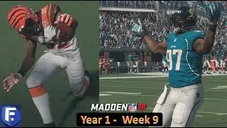 Defensive Showdown l Madden 18 Bengals Franchise Year 1 - Week 9 @ Jacksonville l Ep. 10