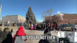 Protesters Challenge Cops Over Drone Surveillance & Rights! #shorts