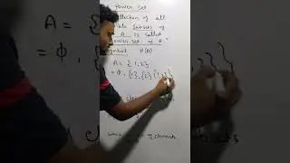 Concept of Power Set class 11😱😱 #sets #powerset #shorts