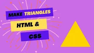 Make a triangle | HTML & CSS | WEBCODE