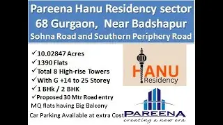 Pareena Hanu Residency sector 68 Gurgaon brochure 1bhk 2bhk affordable housing 8010730143