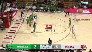 Shay Ciezki with the Bucket Through Traffic vs. Marshall | Indiana Basketball