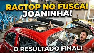 Fusca Ladbug Todo Processo instalação Teto e Estribos Ragway Adriano moreira