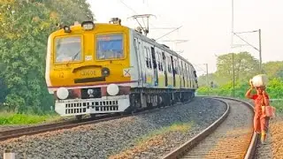 🚄 Sharp 90&deg; Curve Action! Indian Railways Local & Train Spotting 