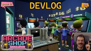 Arcade Shop Simulator - DEMO READY! - Devlog. Music and Playable Arcades!