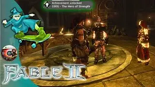 Meeting the Hero of Strength. Sharing a j w/ Theresa and Hannah in the guild ruins - Fable 2 (Pt. 2)