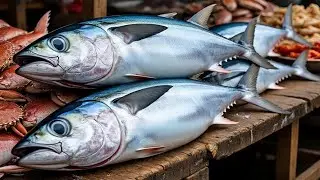 Live 03 Nov 25 🔥🔥 EXPLORING FRESH FISH CUTTING ACTIVITIES AT THE LARGEST FISH MARKET IN SORONG CITY