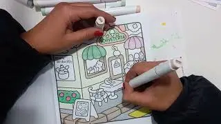 Testando Tons Pastel Ohuhu 48 Cores #ohuhumarkers #colorindo #testandoprodutos #adultcoloring
