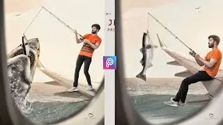 Fishing Photo Editing Tutorial in Picsart || Manipulation photo editing tutorial - KR Editing