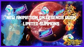 NEW SUMMONS ANIMATION ON RUSH LIMITED SUMMONS // DRAGON BALL LEGENDS