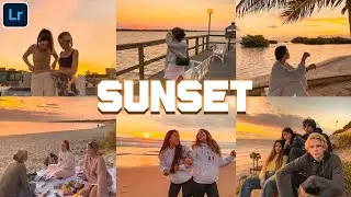 Sunset Preset - Free Lightroom Mobile Presets Dng | Lightroom Tutorial | Sunset Filters