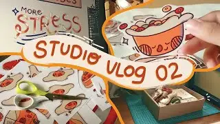 Studio Vlog 02 | Shop Updates, Hand Cutting + Laminating Stickers, Productive Week | Philippines