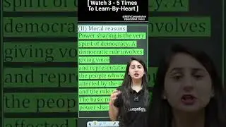 Moral Reasons:-Power Sharing is Spirit Of Democracy |Class10th Civics| Chapter - Power sharing|#neev