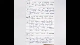 Short Answer Type Question of Chapter 1 (The Last Lesson)of English.Class 12 Ncert