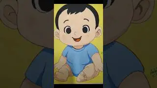 Cute Baby boy drawing #artwork #kidsartwork  #acrylicpainting . Please like share and subscribe.