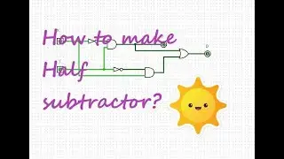 Logisim | Half-Subtractor full tutorial