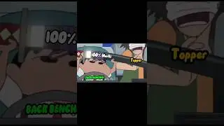 Online Exam Result Topper Vs Back Bencher Shinchan Meme #Shorts #shorts