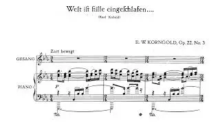 Korngold - 3 Lieder, Op. 22 (1930)