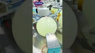 Print 2 color latex balloons, the balloons printing machine  #machine #balloon #screenprinting