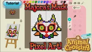 ART TUTORIAL! How to make Majora's Mask | Animal Crossing New Horizons