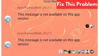 Fix This Message Is Not Available On This App Version Messenger Problem