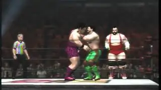 WCW (World of Capcom Wrestling) Hagger vs Hugo & Jumbo Handicap tag match.mpg