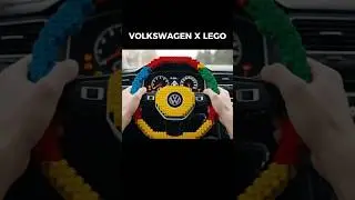 POV Driving a Volkswagen with a LEGO Steering Wheel!