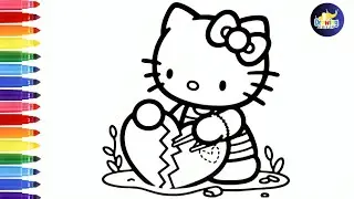 How To Draw Hello Kitty With Broken Heart 💔 Hello Kitty Drawing For Kids@HelloKittyandFriends