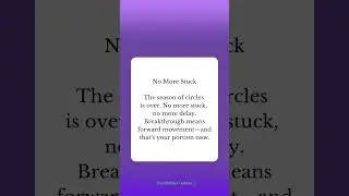 NO MORE STUCK #christianinspiration #breakthroughseason #winningseason #itsyourtime
