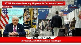 ✈️ &ldquo;US Shutdown Warning: Flights to Be Cut at 40 Airports!&rdquo;#USShutdown #AirTravel #BreakingNews 