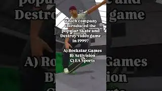 Which company introduced Skate and Destroy Videogame in 1999? #skateboarding #skatetakes #trueskate