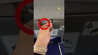 The Secret Behind Airplane Tray Tables 😯 - Hidden Emergency Row Latch Feature