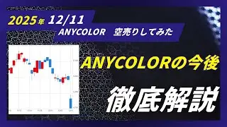 【空売り取引映像】ANYCOLOR（エニーカラー）決算でまさかのストップ安&hellip;なぜ株価が暴落したのか徹底解説
