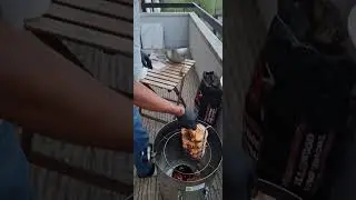grigliata sul balcone del appartamento #food #cooking #bbq #amici