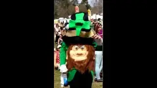 Leprechaun dancing at celtic festival