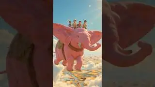 When a MAGIC Elephant Decides to Fly&hellip; Everything Changes 🐘☁️🪂 #magic #shortfeed #magical cartoon