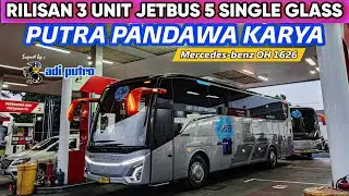 RILIS 3 UNIT JETBUS 5 MHD PUTRA PANDAWA KARYA MERCEDES-BENZ OH 1626