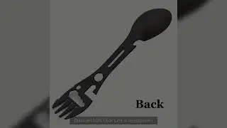 Multifunctional Whistle Knife Outdoor Camping Survival Spork Kitchen Multifunctional Wrench Bottle O