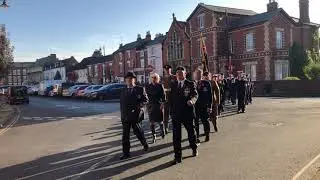 Pershore Worcestershire England Remembrance Sunday Commemoration Parade November 2022.