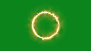 REALISTIC BURNING FIRE CIRCLE  GREEN SCREEN | FILM STOCK FX