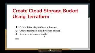 Create google cloud storage bucket using terraform commands | Google Cloud | Step by Step Demo